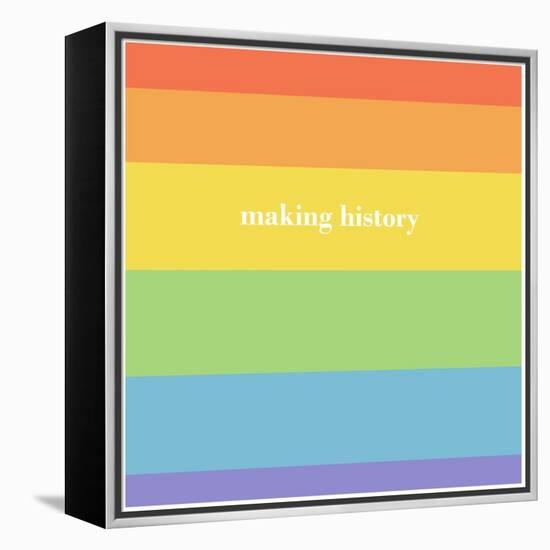 Making History - Love Wins-null-Framed Stretched Canvas