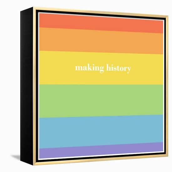 Making History - Love Wins-null-Framed Stretched Canvas