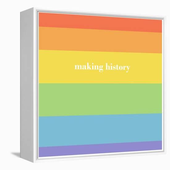 Making History - Love Wins-null-Framed Stretched Canvas