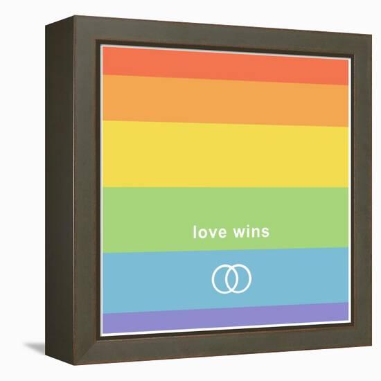 Making History - Love Wins-null-Framed Stretched Canvas