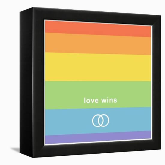 Making History - Love Wins-null-Framed Stretched Canvas