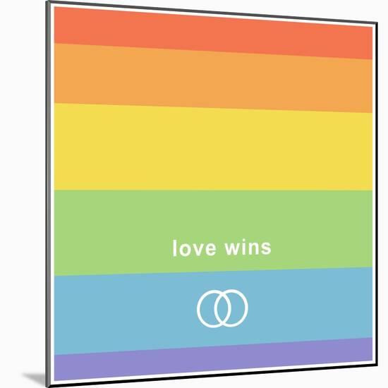 Making History - Love Wins-null-Mounted Art Print