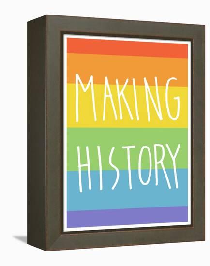 Making History - Love Wins-null-Framed Stretched Canvas