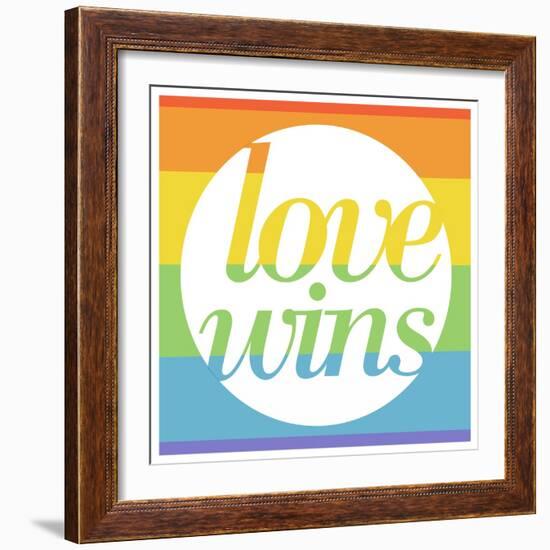 Making History - Love Wins-null-Framed Art Print