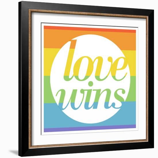 Making History - Love Wins-null-Framed Art Print