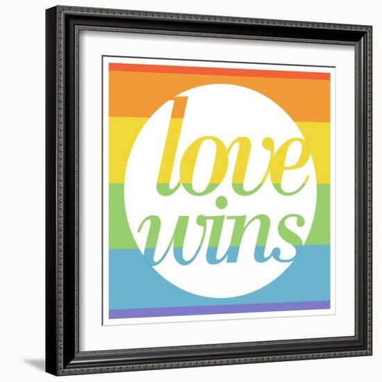 Making History - Love Wins-null-Framed Art Print