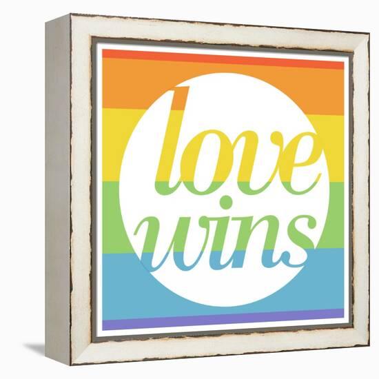 Making History - Love Wins-null-Framed Stretched Canvas