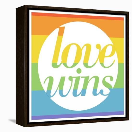 Making History - Love Wins-null-Framed Stretched Canvas