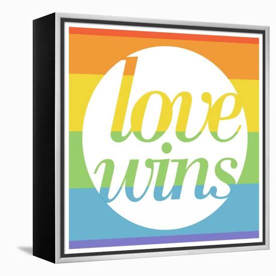 Making History - Love Wins-null-Framed Stretched Canvas