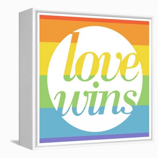 Making History - Love Wins-null-Framed Stretched Canvas