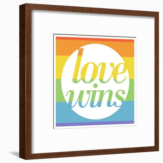 Making History - Love Wins-null-Framed Art Print