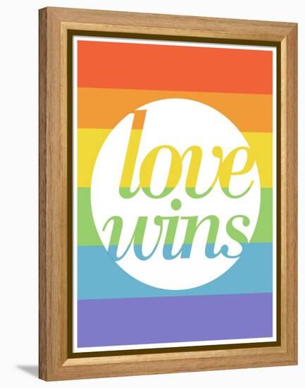 Making History - Love Wins-null-Framed Stretched Canvas