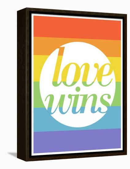 Making History - Love Wins-null-Framed Stretched Canvas