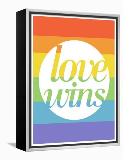 Making History - Love Wins-null-Framed Stretched Canvas