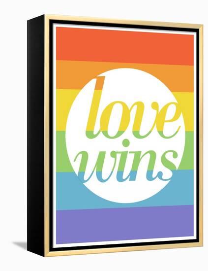 Making History - Love Wins-null-Framed Stretched Canvas