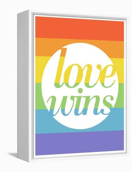 Making History - Love Wins-null-Framed Stretched Canvas