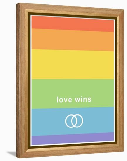 Making History - Love Wins-null-Framed Stretched Canvas