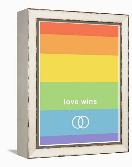 Making History - Love Wins-null-Framed Stretched Canvas