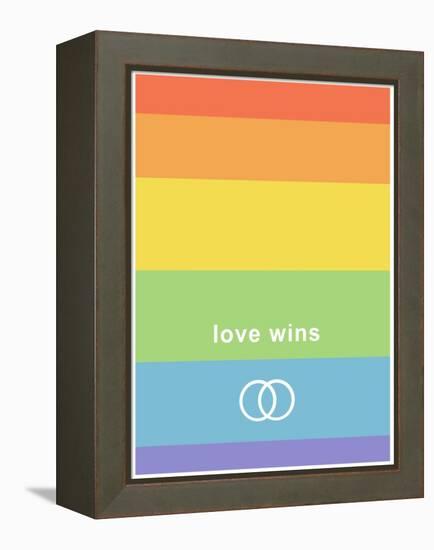 Making History - Love Wins-null-Framed Stretched Canvas