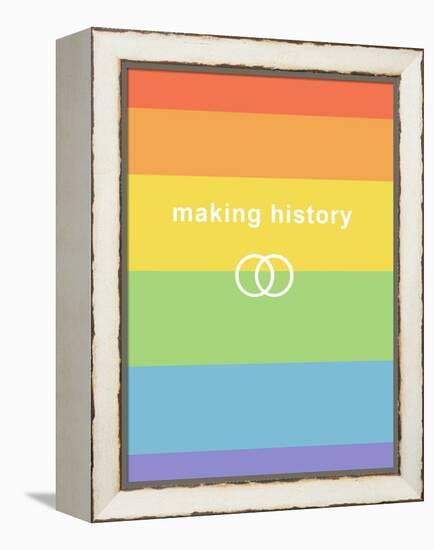 Making History - Love Wins-null-Framed Stretched Canvas