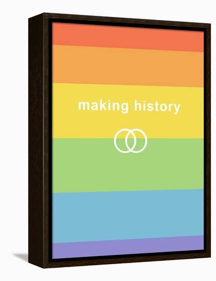 Making History - Love Wins-null-Framed Stretched Canvas