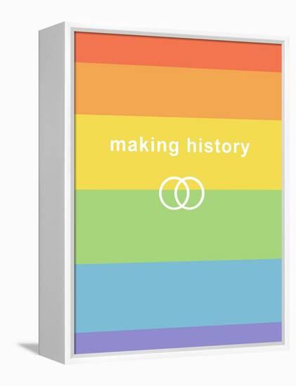 Making History - Love Wins-null-Framed Stretched Canvas