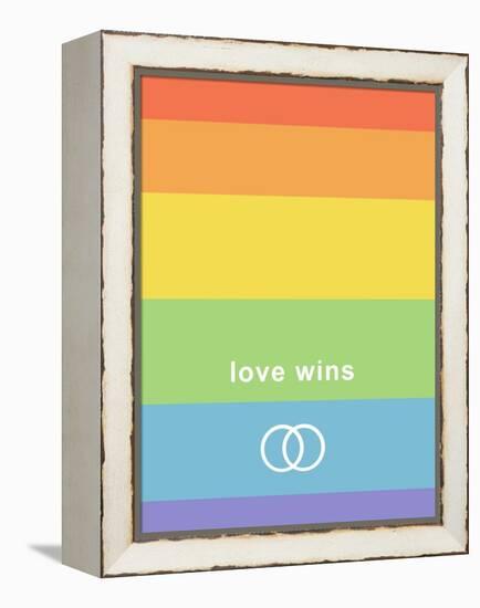 Making History - Love Wins-null-Framed Stretched Canvas