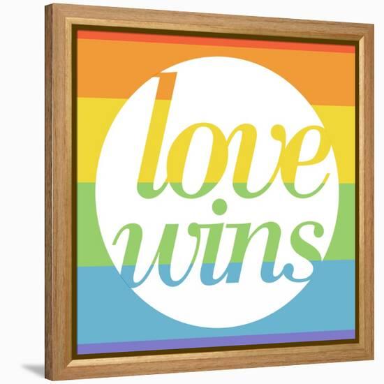 Making History - Love Wins-null-Framed Stretched Canvas