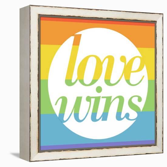 Making History - Love Wins-null-Framed Stretched Canvas