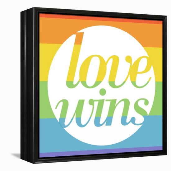 Making History - Love Wins-null-Framed Stretched Canvas