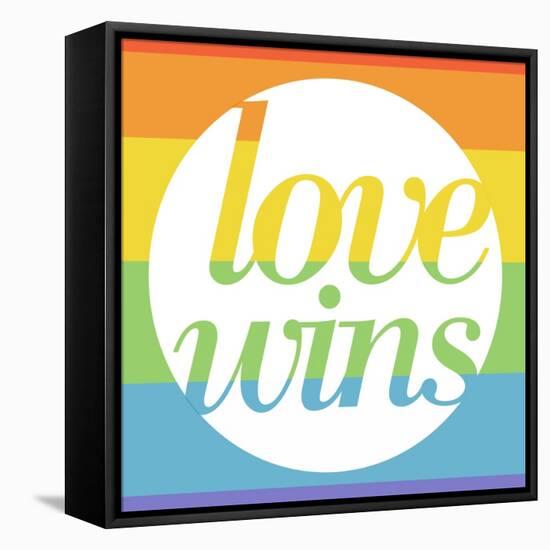 Making History - Love Wins-null-Framed Stretched Canvas