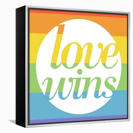 Making History - Love Wins-null-Framed Stretched Canvas