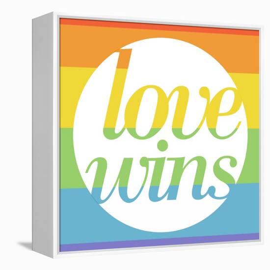 Making History - Love Wins-null-Framed Stretched Canvas