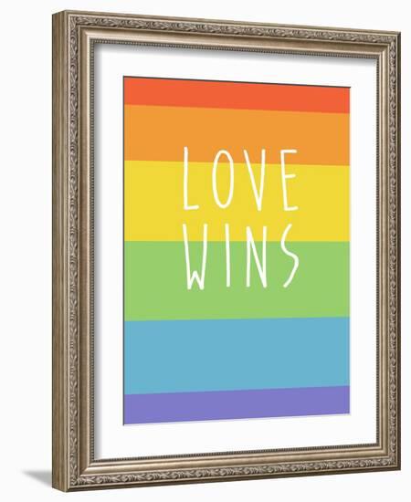 Making History - Love Wins-null-Framed Art Print