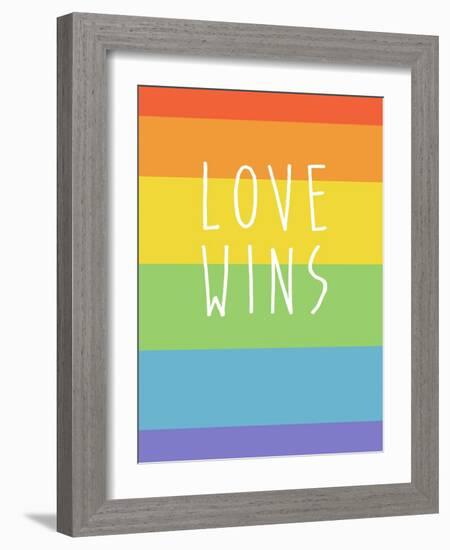 Making History - Love Wins-null-Framed Art Print