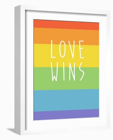 Making History - Love Wins-null-Framed Art Print