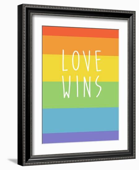 Making History - Love Wins-null-Framed Art Print