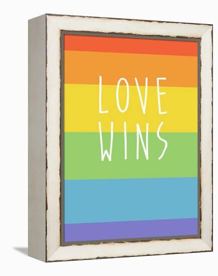 Making History - Love Wins-null-Framed Stretched Canvas