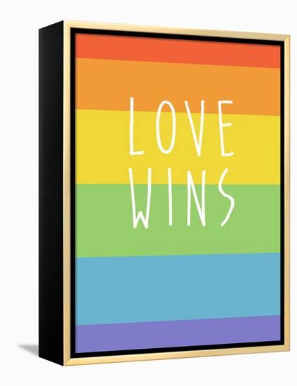 Making History - Love Wins-null-Framed Stretched Canvas