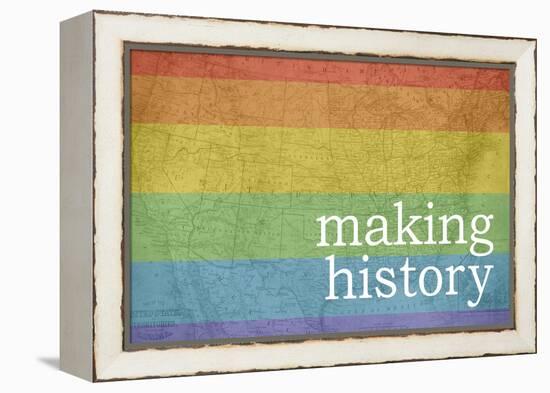 Making History - Love Wins-null-Framed Stretched Canvas