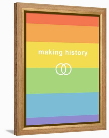 Making History - Love Wins-null-Framed Stretched Canvas