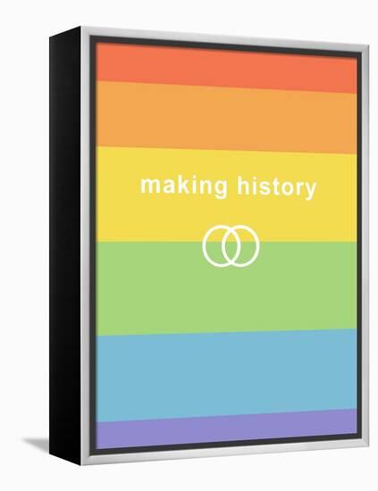 Making History - Love Wins-null-Framed Stretched Canvas