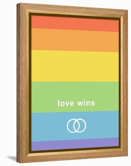 Making History - Love Wins-null-Framed Stretched Canvas