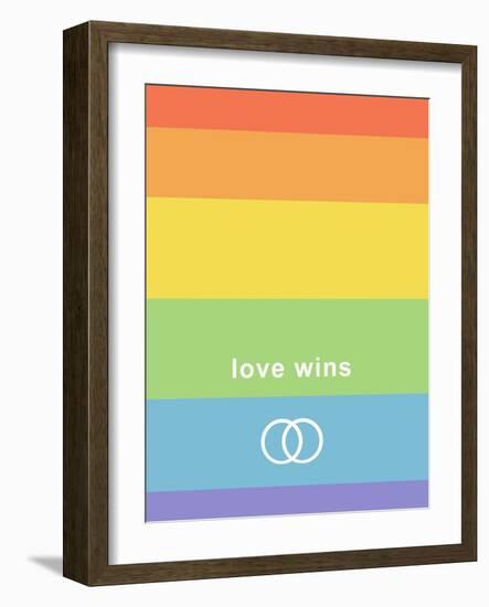 Making History - Love Wins-null-Framed Art Print