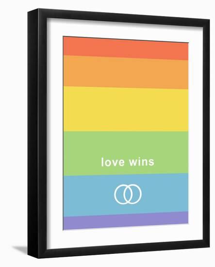 Making History - Love Wins-null-Framed Art Print