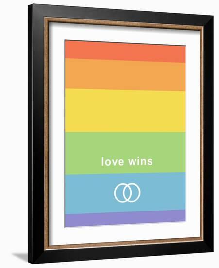 Making History - Love Wins-null-Framed Art Print