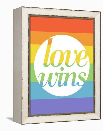 Making History - Love Wins-null-Framed Stretched Canvas