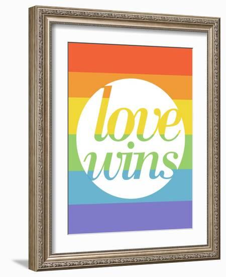 Making History - Love Wins-null-Framed Art Print