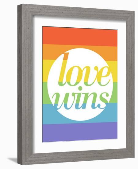 Making History - Love Wins-null-Framed Art Print