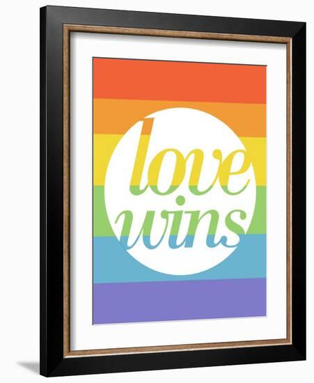 Making History - Love Wins-null-Framed Art Print